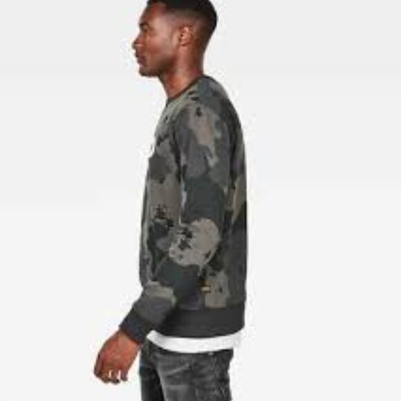 G-Star Raw Men s Ferru Camo Sweatshirt Size L - Picture 9 of 10